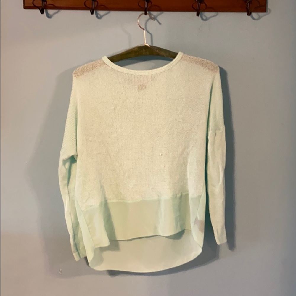 Knit/Chiffon Top